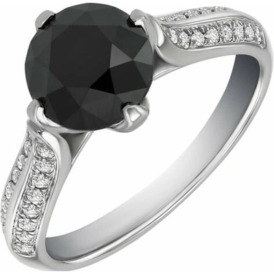 Eppi Zásnubný prsteň s čiernym diamantom Chinthila R35513