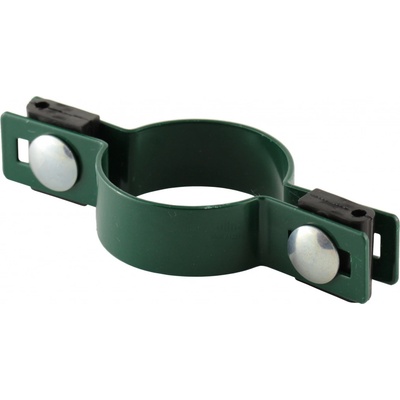 Objímka plotového panelu pro sloupek 48 mm SADA, průběžná, zelená