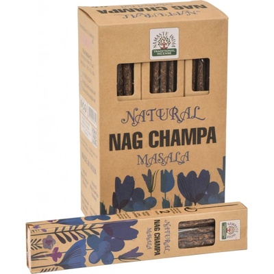 Sanu Babu Vonné tyčinky Nag Champa Natural Masala 23 cm 30 g Orkay