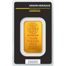 Argor-Heraeus zlatý slitek 1 oz