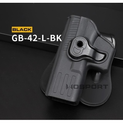 Wosport opaskové holster pro leváky černé