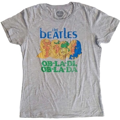 The Beatles Vintage Ob La Di (Back Print) Grey M Дамски Риза (<![CDATA[BEATTEE01LG02]]>)