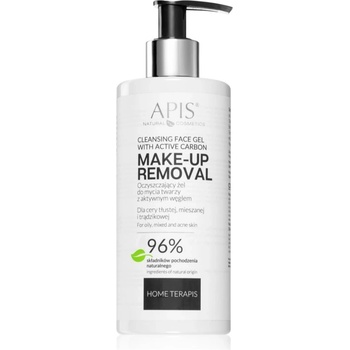 APIS NATURAL COSMETICS Home TerApis почистващ гел с активен въглен за мазна и проблемна кожа 300ml