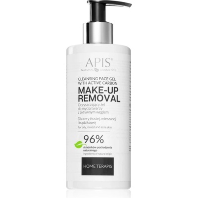 APIS NATURAL COSMETICS Home TerApis почистващ гел с активен въглен за мазна и проблемна кожа 300ml