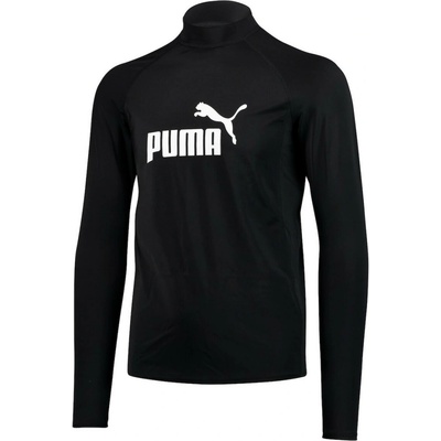 Puma Long Sleeve Rash Guard čierna/biela