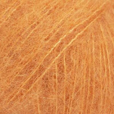 DROPS Design Brushed Alpaca Silk Uni Colour 29 Tangerine Плетива прежда (109829)