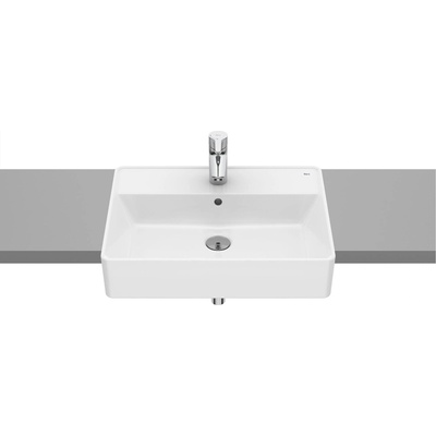 Roca Мивка за баня A3270YG000, Roca, полувграждане, порцелан, бял, 55x42x16см (A3270YG000)