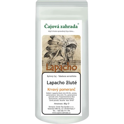 Čajová zahrada Lapacho žluté Krvavý pomeranč 1 kg