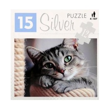 McQ by Alexander McQueen Alexander Silver Puzzle Cat 12 pieces