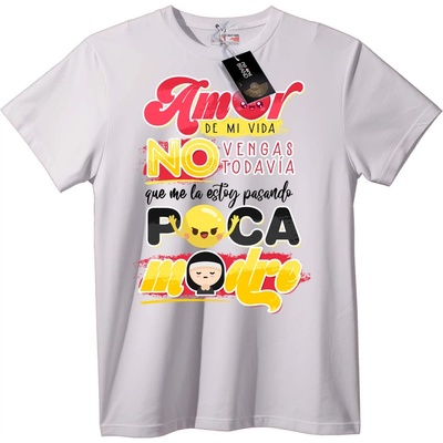NOONEBRAND Тениска 'Любов на Живота' Poca Madre - 2XL, Black