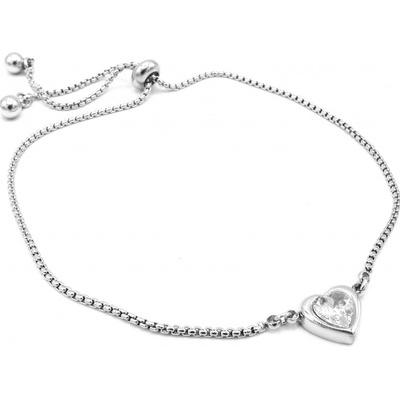 Steel Jewelry Náramek JEMNÉ SRDCE z chirurgické oceli NR250113
