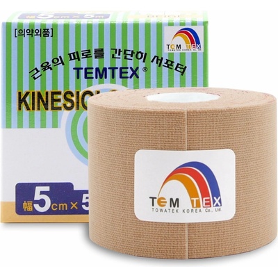 Temtex Kinesio Tape béžová 5 cm x 5 m