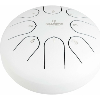 Shamann 6" 8 Notes C5 Major White Tongue Drum