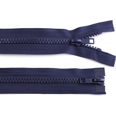 Dělitelný Kostěný Zip s Dvěma Jezdci - 5 mm, 70 cm, Ideální pro Bundy - 148 červená