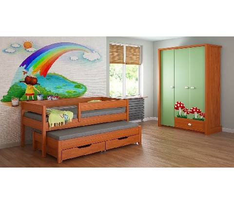 Lukdom Junior + šuplíky Teak
