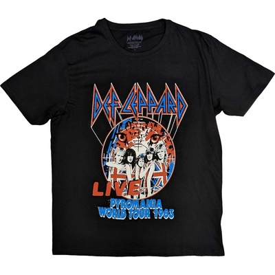 Def Leppard tričko Pyro World Tour čierne