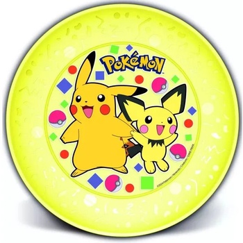 QX ПОКЕМОН: пластмасова плоска чиния в жълт цвят (674815)