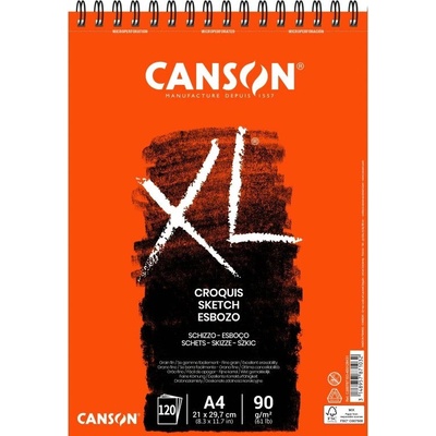 Canson XL blok v kroužkové vazbě A5 90g 60 archů