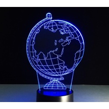 Beling Detská lampa, Glóbus, 7 farebná QS255