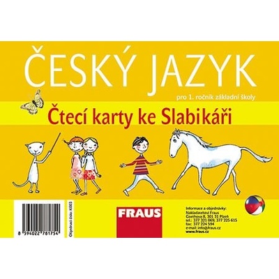 Slabikář čtecí karty 32 karet Březinová Lenka Havel Jiří Stadlerová Hana