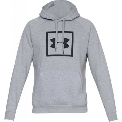 Under Armour Rival fleece Logo Hoodie šedá