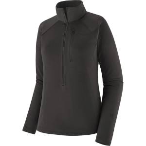 Patagonia Дамски поларен пуловер Patagonia Women's R1 Ultralight 1/2-Zip Fleece jumper - Black (105-7985-0213)