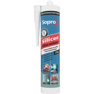 Sopro Silikon sanitární 310 ml šedá