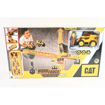 CAT RC vežový žeriav 127 cm s figúrkou a vozidlom