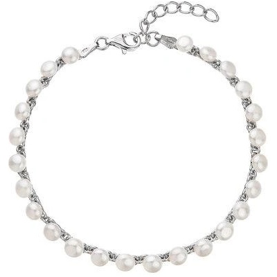 Pavona perlový náramek z pravých říčních perel na řetízku 23016.1