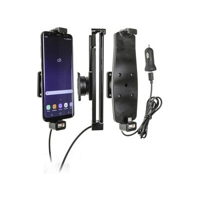 Brodit držák do auta na Samsung Galaxy S10+/S9+/S8+ a jiné, s pružinou,s nab. z cig.zapalovače/USB 521965