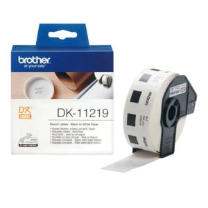 BROTHER ТИП DK - ROUND PAPER LABELS - 12mm x 12mm x 1200 - P№DK11219 (P№DK11219)