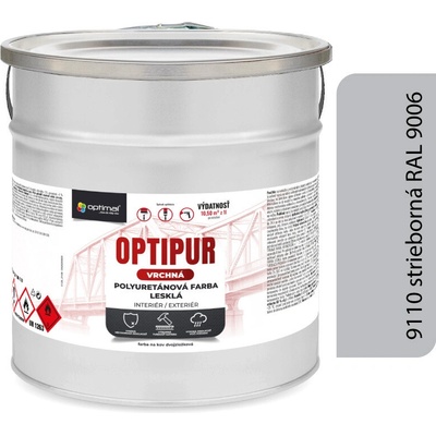 Optimal U2081 OPTIPUR Vrchná polyuretánová farba lesklá 9110 2l RAL 9006
