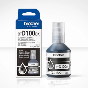 Brother BTD100BK Резервоар за мастило черен 108 ml Капацитет 7 500 страници