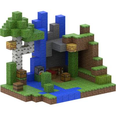 PX Master Bříza s vodopádem a postavičkami magnetická stavebnice