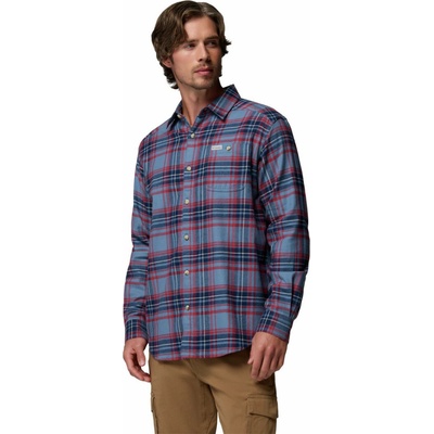 Columbia Cornell Woods™ pánská flanelová košile dlouhý rukáv červená/modrá