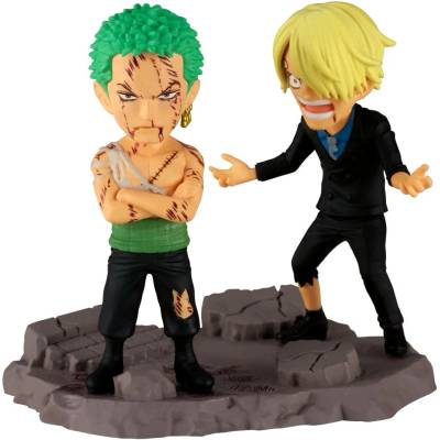 Banpresto Статуетка Banpresto Animation: One Piece - Roronoa Zoro & Sanji (WCF Log Stories), 8 cm (BP29523P)