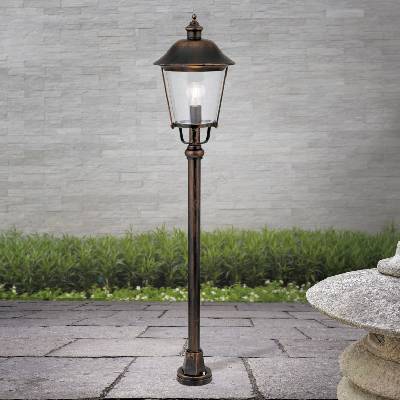 Orion AL 11K/360.44 - Екстериорна лампа KENZO 1xE27/100W/230V IP44 бронзов/патина (OR0228)