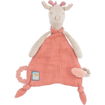 Moulin Roty mazlící šáteček s hryzátkom Žirafa