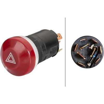 HELLA Vypínač výstražných blikačů 6HF003916031