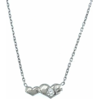 InfinitySilver Strieborný náhrdelník so srdiečkami 80CL06045