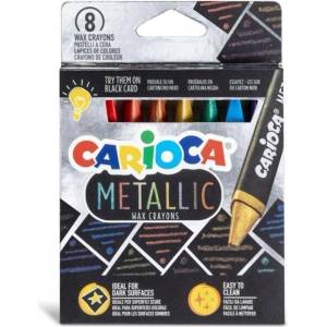 CARIOCA Восъчни пастели CARIOCA Metallic 8 цвята