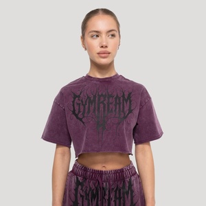 GymBeam Дамска къса тениска Abyss Raisin M
