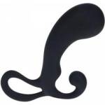  Bulb with Loop Silicone Prostate Massager - L - Black