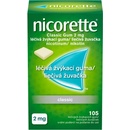 Voľne predajné lieky Nicorette Classic Gum 2 mg gum.med.105 x 2 mg