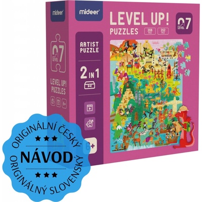 Mideer LEVEL UP! 07 Umelecká séria 2v1 208 a 252 dielov
