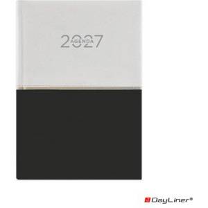 DAYLINER Календар, бележник, A5, ежедневен, DAYLINER „Contrast, бял-черен (DL7AG-CRFA5NA-HF)