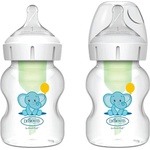 Dr. Brown's Комплект шишета Dr. Brown's Options+ - PP, Wide-Neck, Anti-Colic, 2 х 150 ml, слон (WB52015-ESX) - baby