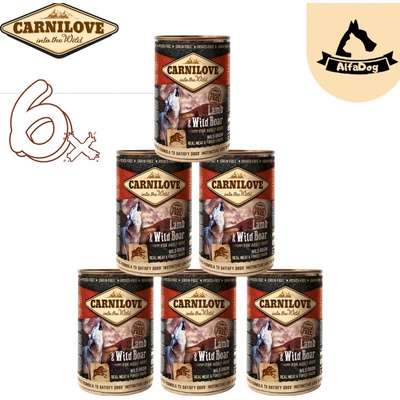 Carnilove Wild Meat Lamb & Wild Boar 6 x 400 g