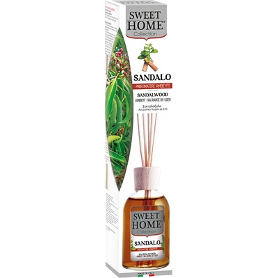 Sweet Home aroma difuzér s tyčinkami Sandalo Santalové dřevo 100 ml