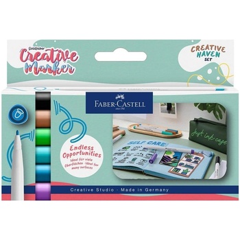Faber-Castell Маркер Creative Haven, объл, 1.5 mm, 6 цвята (1010160469)